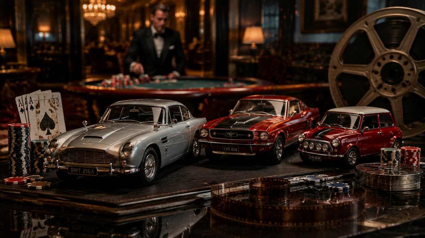 Seltene Modellautos aus legendären Casino-Filmen sammeln – casino movie cars and luxury collector models