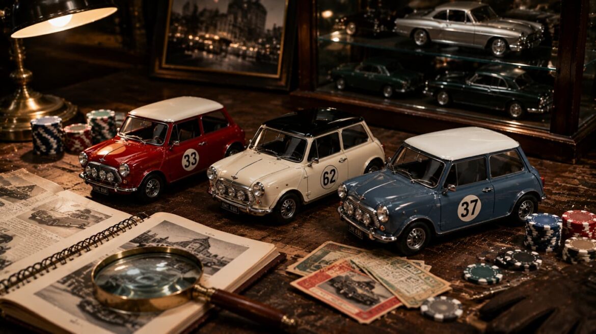 Die Mini Cooper aus dem Turiner Coup – movie car collectibles and casino inspired collector culture