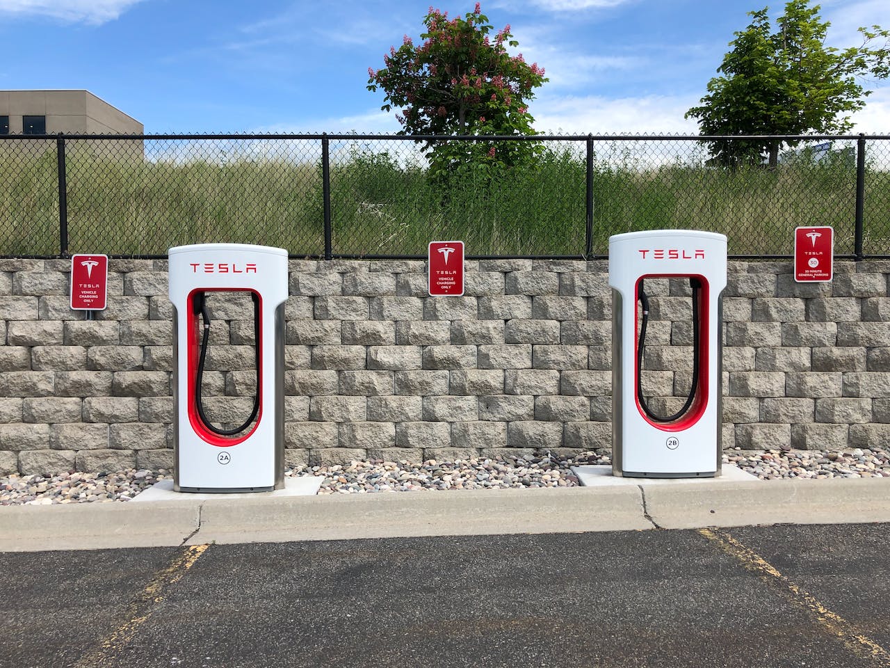 Electric car charging station